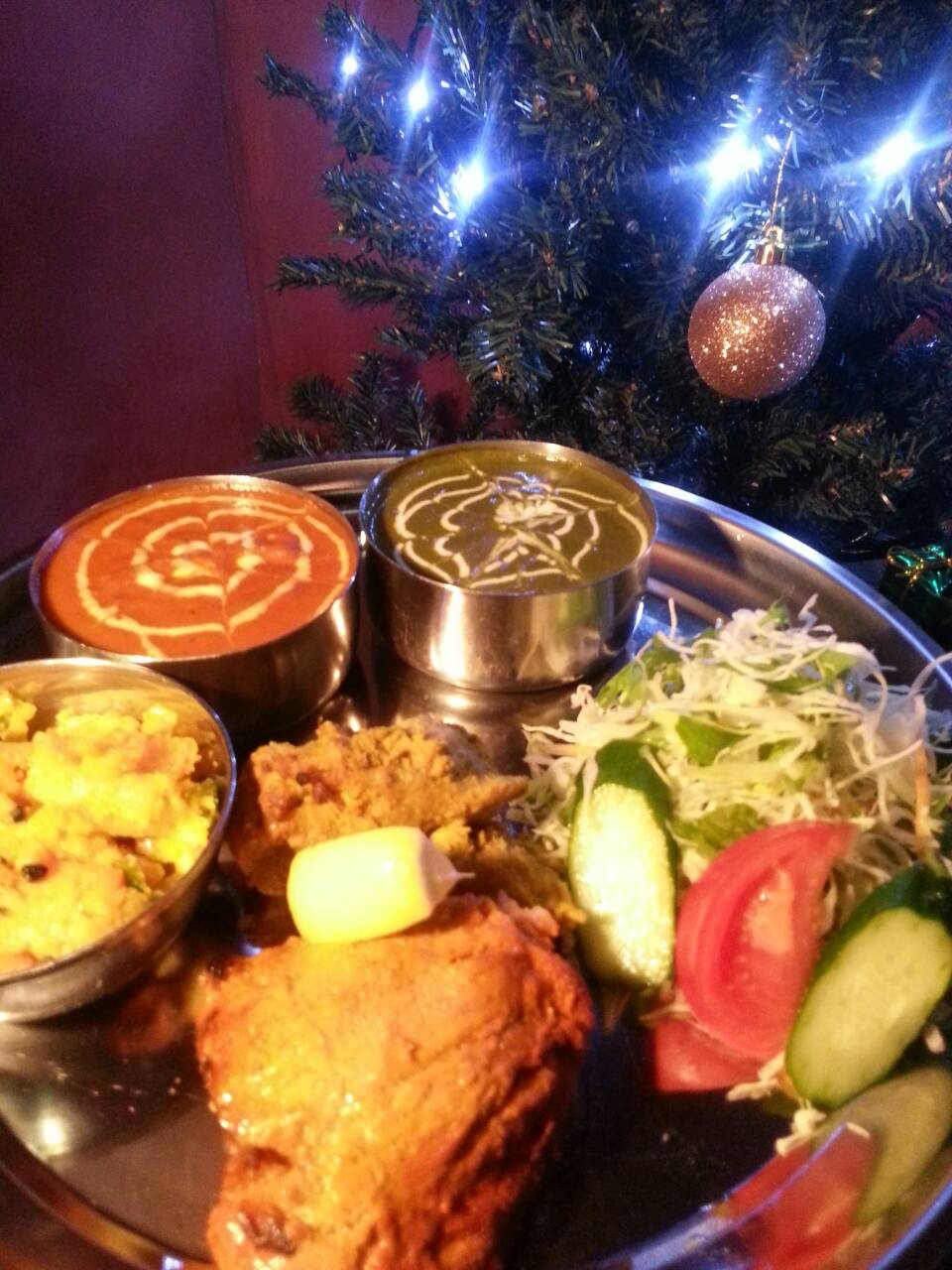 はちみつチーズナンのクリスマスセット